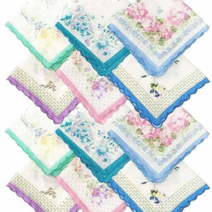 Women's Cotton Handkerchief Set | YES MADAM ARCO-12 PCS